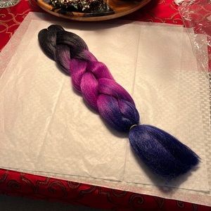 Long purple braid